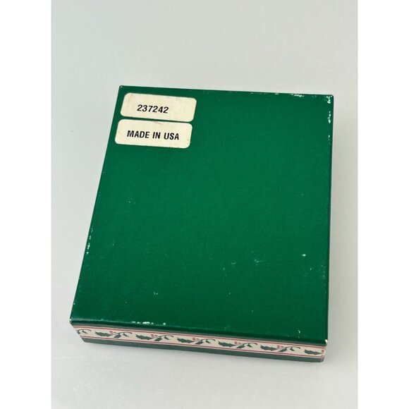 Genuine Pewter Train Christmas Ornament Holiday Tree Decor Red Ribbon VTG USA - Picture 10 of 15